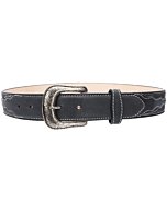 Cinto Rodeo Negro De Piel Para Mujer WD 11-1592