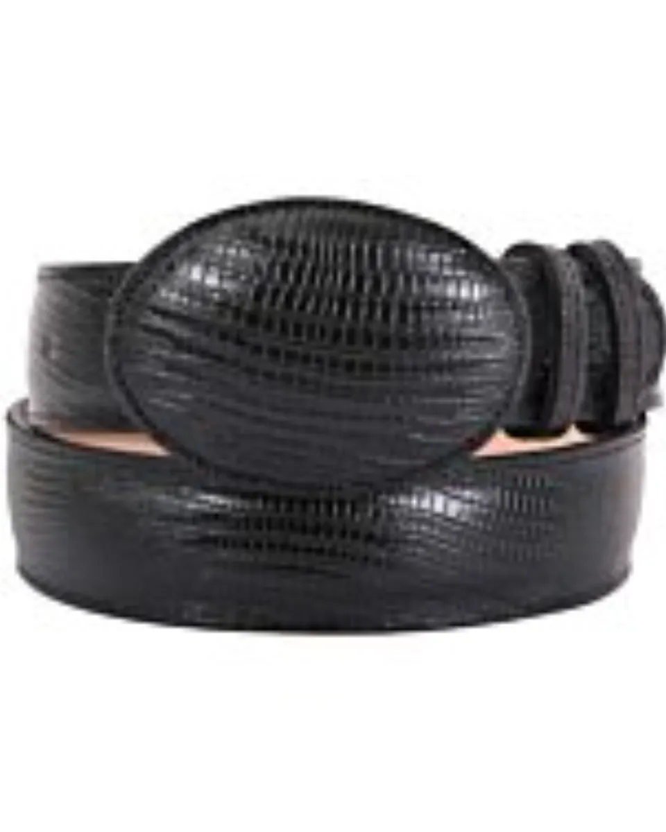 Cinto Vaquero Grabado Lizard El General Negro 42009 Color Negro