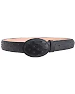 Cinto Vaquero Grabado Avestruz WD Boots 1344 Negro