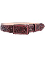 Cinto Vaquero Piel Cincelado Color Cognac WD 11-1532