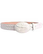Cinto Vaquero Grabado Cocodrilo WD 11-1487 Color Hueso