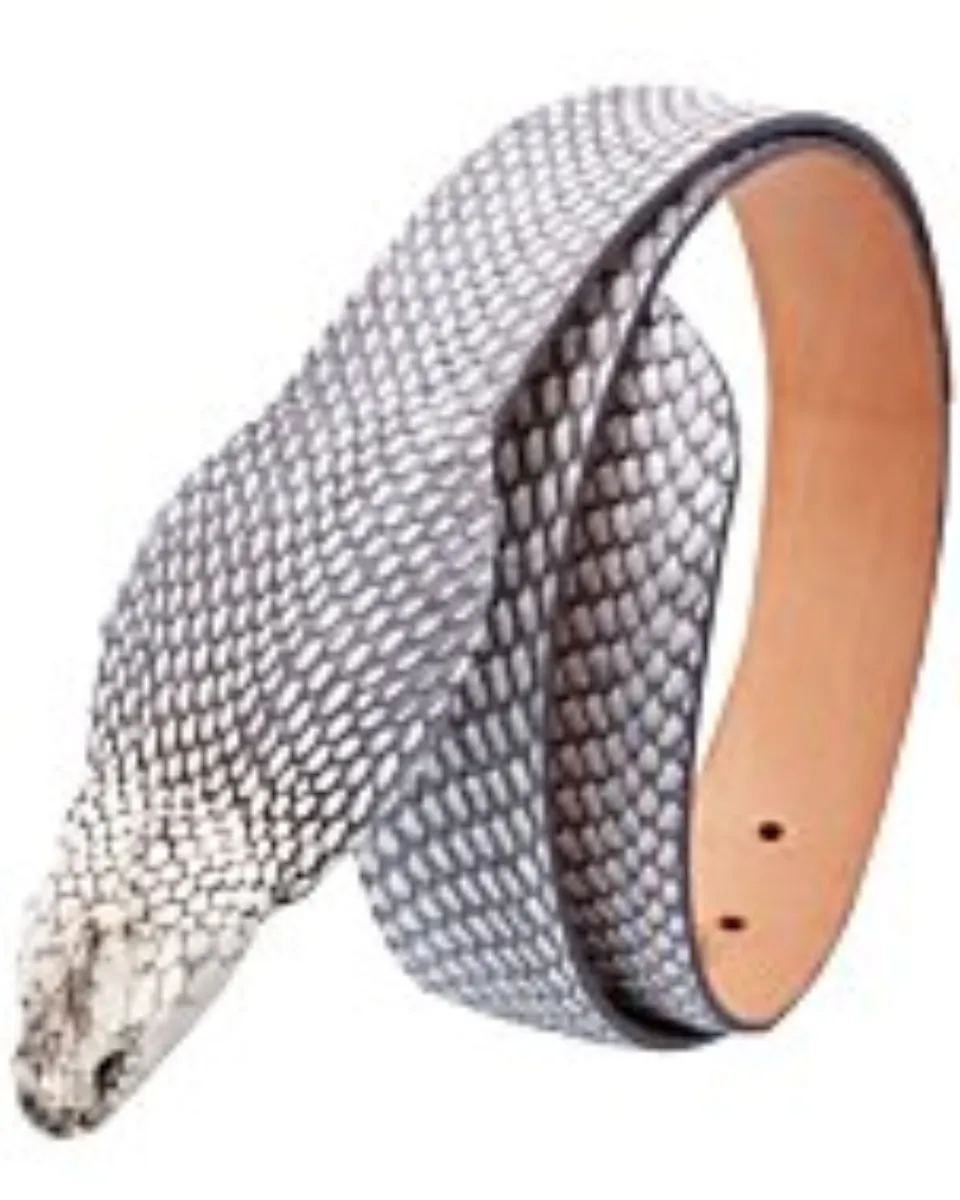 Cinto Vaquero Cobra Con Cabeza WD Boots 10-1524 Color Natural