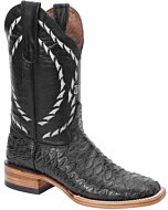 Anteater Print Leather Black Cowboy Boots WD 11-299