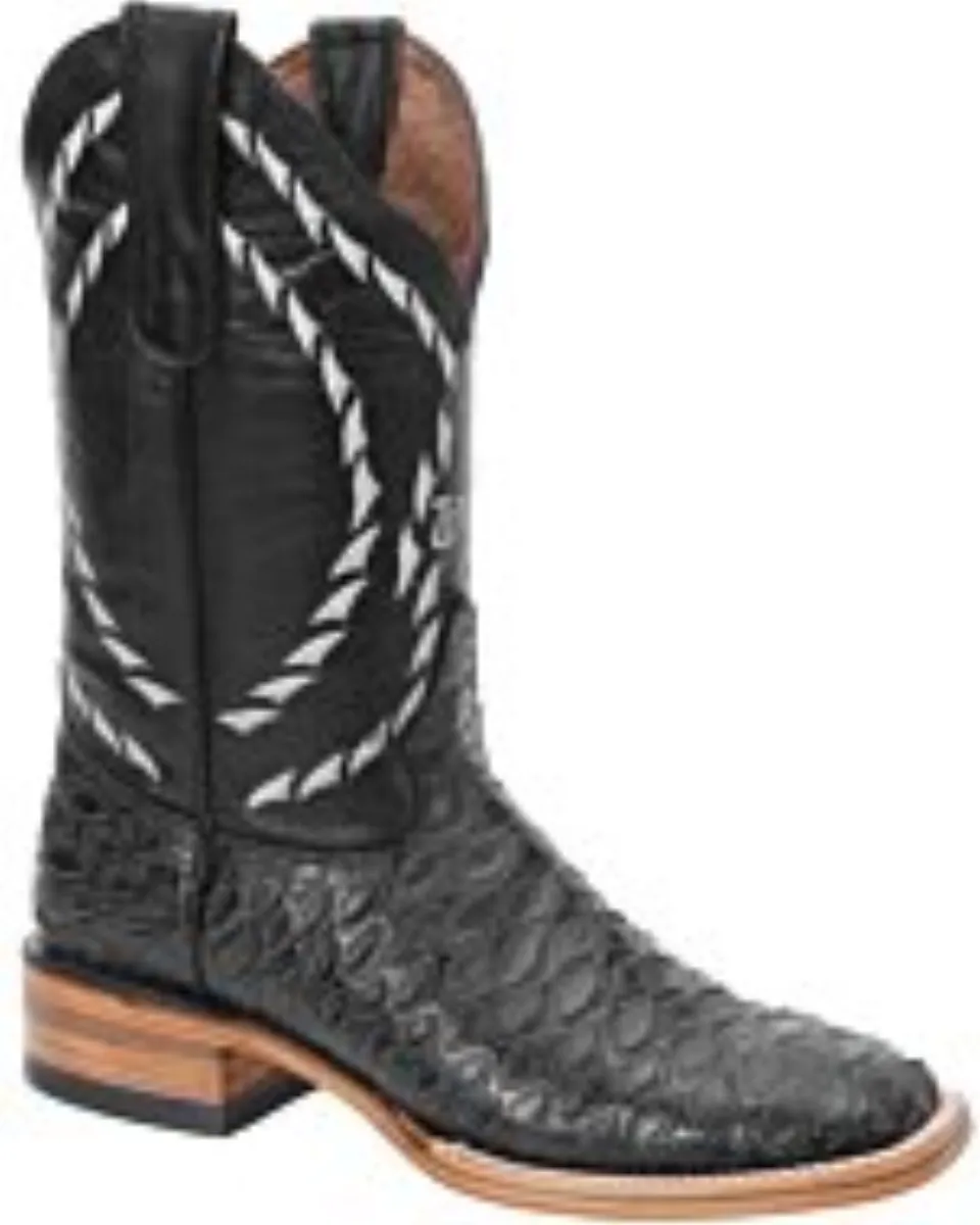 Botas Rodeo Grabadas Oso Hormiguero Negro WD 11-299
