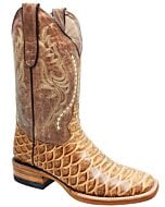 Botas Rodeo Piel Con Grabado Pitón (Python) Color Orix WD 11-296