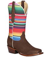 BOTAS RODEO PARA DAMA EL GENERAL DAM-ZAP-1 PIEL BOVINO NUBUCK COLOR CAMEL