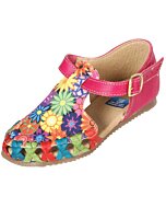 Huarache Para Niña Artesanal Matiz 603282 Fuchsia-Multicolor