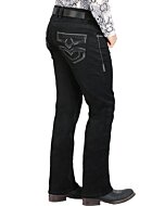 Pantalones Lamasini Vaqueros Deslavados Jet Black 1867