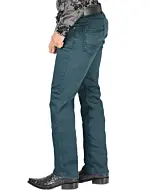 Pantalón Stretch De Hombre Lamasini 2847 Color Teal