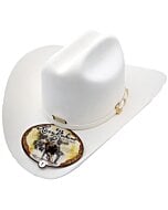 Texana Larry Mahan's Opulento 30X Brim 4" Color Blanco