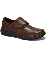 Zapatos Para Hombre Con Velcro Ajustable Color Café