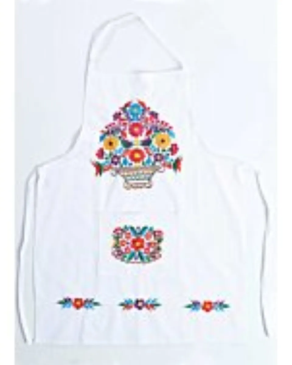 Mandil Artesanal Bordado 603154 Blanco