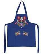 Mandil Artesanal Bordado 603196 Azul