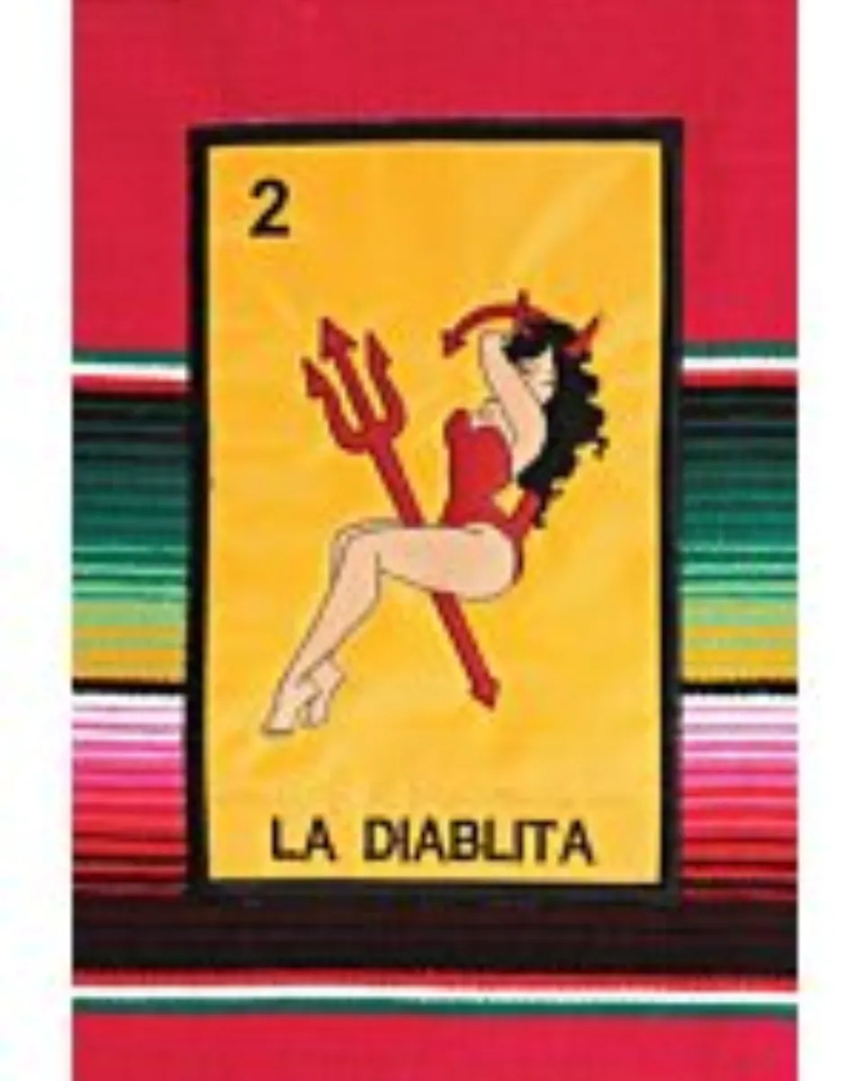Mandil Artesanal Lotería La Diablita 603577 Multicolor