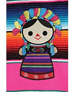 Mandil Artesanal Muñequita Otomi 603573 Multicolor