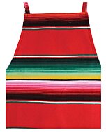Mandil Artesanal Diseño Sarape 603582 Rojo