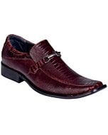 Zapato De Vestir Color Vino Para Hombre Lamasini 8408