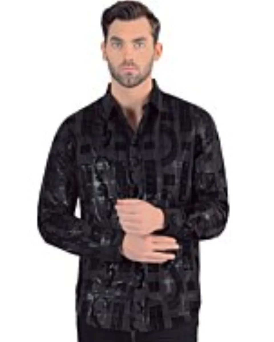 Camisa Negra Moder Fit Lamasini 3007