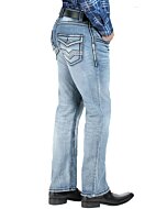 Pantalón Mezclilla De Hombre Light Blue Lamasini 1851