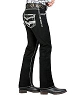 Pantalón Negro Mezclilla De Hombre 1851