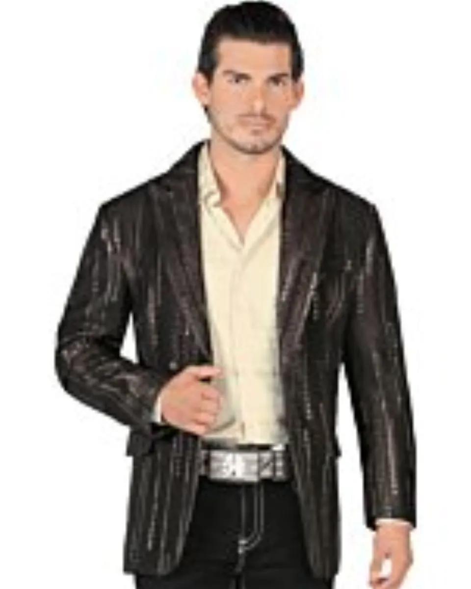 Saco De Moda Brilloso Negro-Dorado Lamasini 35206