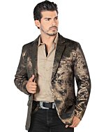 Saco Fino Negro-Dorado Lamasini 502