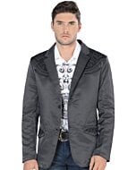 Saco Fino Lamasini Bordado 494 Gris