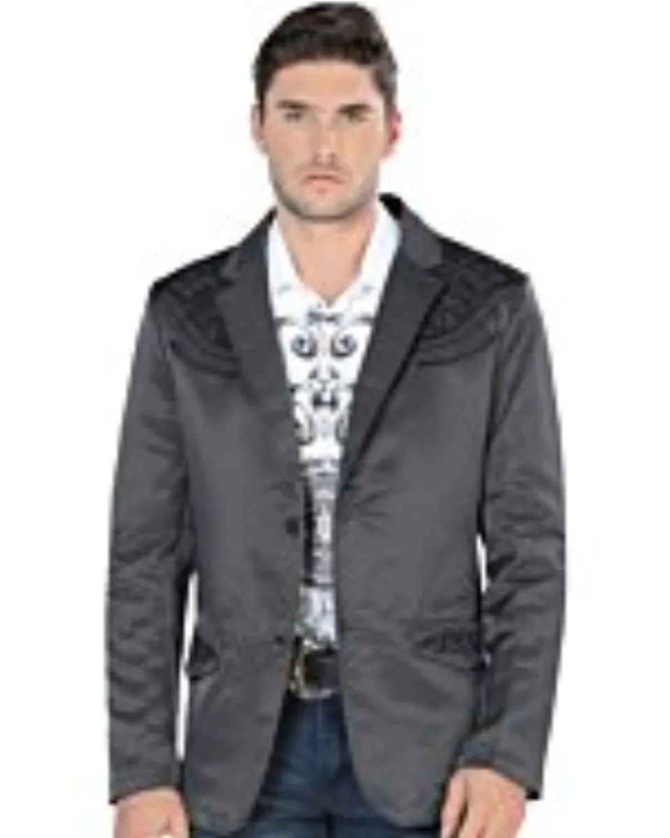 Saco Fino Lamasini Bordado 494 Gris