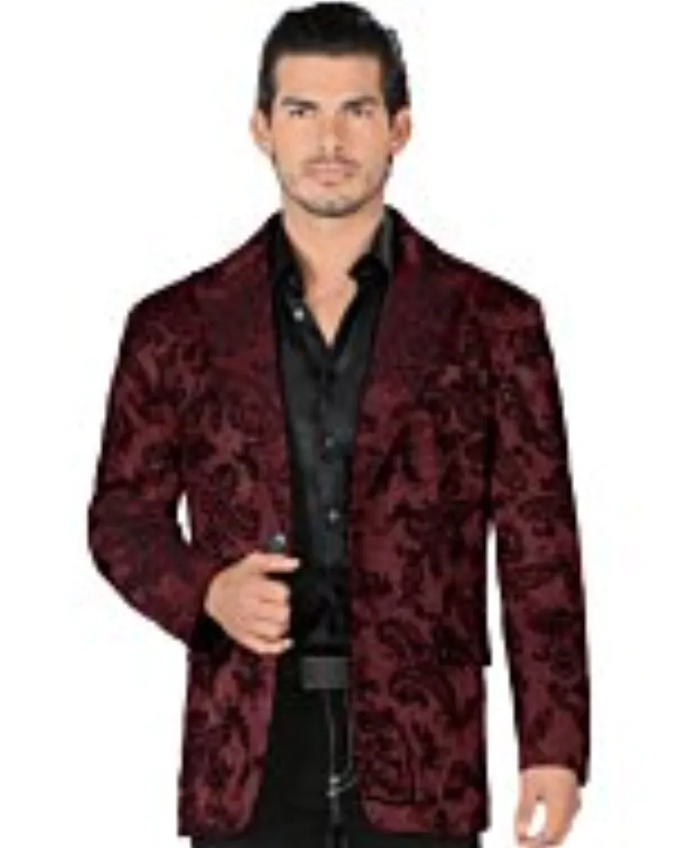 Saco Fino Brilloso Color Vino Lamasini 35205