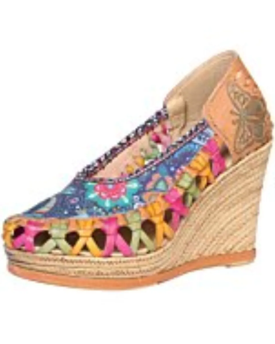 Huarache Artesanal De Piel 601934 Multicolor