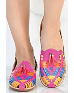Huarache Artesanal Michoacano De Piel 601949 Fiusha