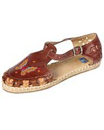 Huaraches Artesanales Mariposa 603317 Café