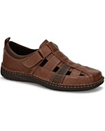 Sandalias De Piel Para Hombre Ferrato 273-84109 Color Café