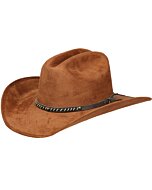 Sombrero Monterrey De Gamuza Tabaco 44257