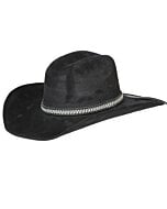 Sombrero Negro Horma Toro De Gamuza 44258