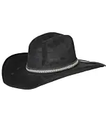 Sombrero Negro Horma Toro De Gamuza 44258