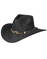 Sombrero Negro Indiana Copa Alta Gamuza 44248