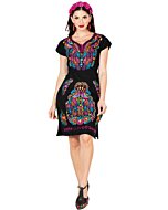 Vestido Bordado Artesanal 603093 Color Negro Look