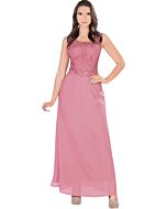 Vestido Largo Rosa De Fiesta Danesi 7794