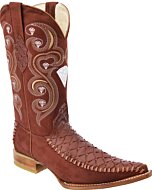Botas Vaqueras Oso Hormiguero Clón White Diamonds Boots 10-139 Cognac