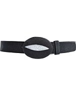 Cinto Vaquero Mantarraya Sencilla Negro WD 11-1448