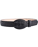 Cinto Vaquero Grabado Cocodrilo WD Boots 1331 Negro