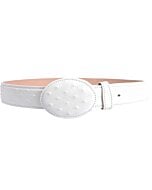 Cinto Vaquero Grabado Avestruz WD Boots 1340 Blanco