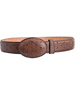 Cinto Vaquero Grabado Avestruz WD Boots 1343 Café