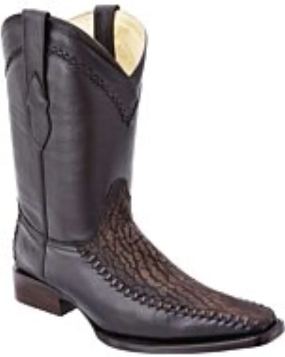 Botas Vaqueras Cuello De Toro WD Boots 197 Café