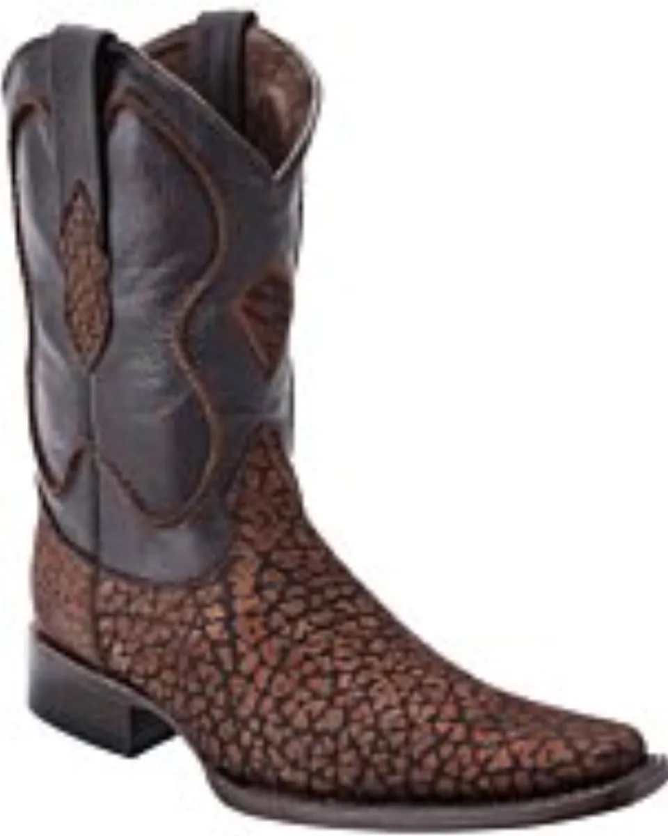 Botas Vaqueras Cuello De Toro White Diamonds Boots 10-091 Color Café