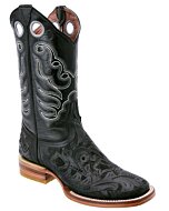 Botas Rodeo Americana Cinceladas Color Negro WD 11-271