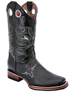 Botas Rodeo Negras Toro Bordado WD 11-331