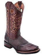 Botas Rodeo Con Antifaz Petatillo Color Café WD 11-329