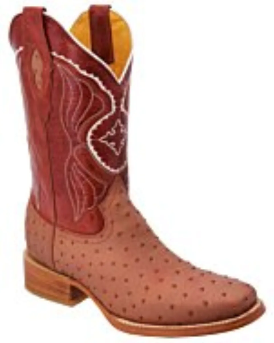 Botas Rodeo Avestruz Clón WD Boots 343 Cognac